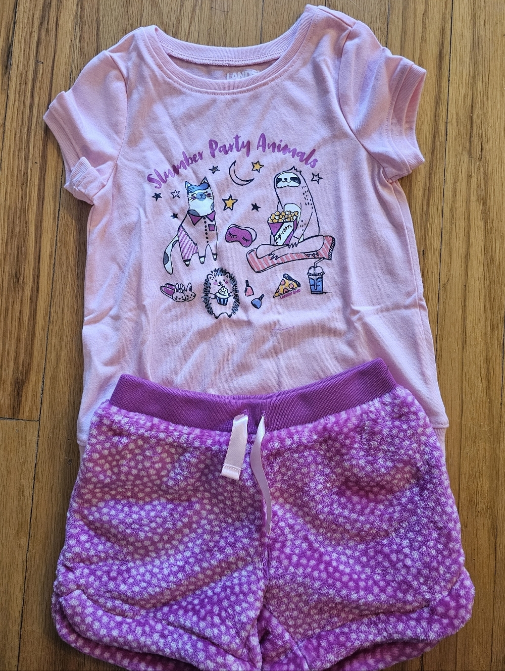 NWT Lands' End Girl's Pajama Set